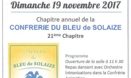 Confrérie du Bleu de Solaize : chapitre 21
