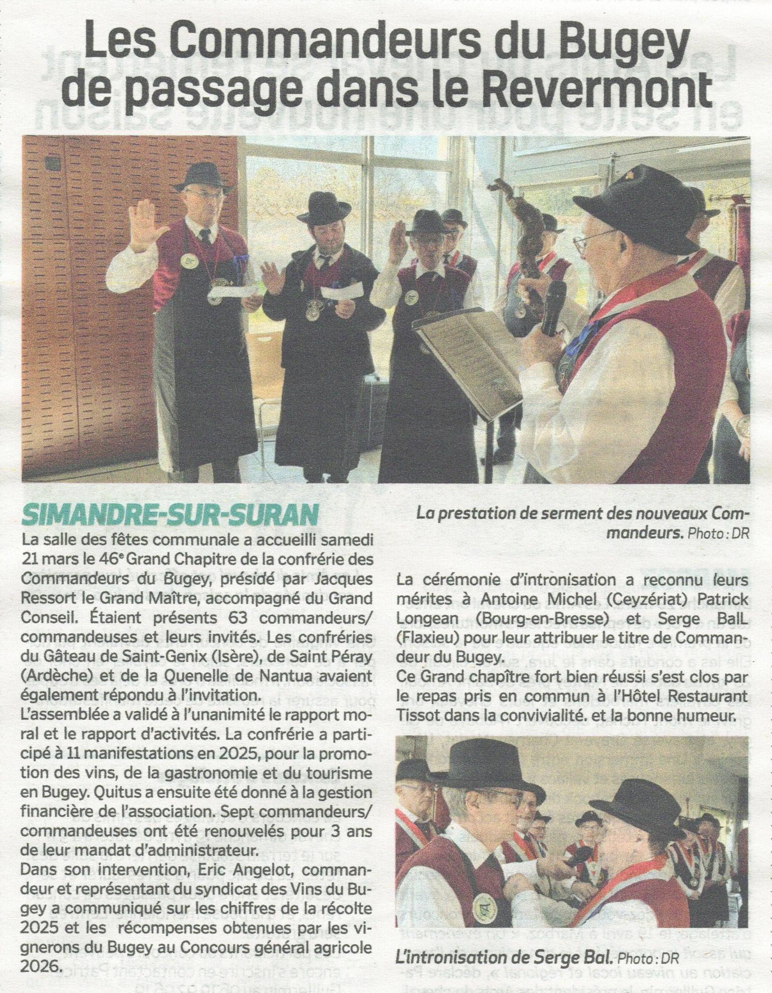 You are currently viewing 46e Grand Chapitre des Commandeurs du Bugey